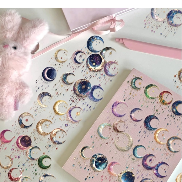 Hot Topic Blue and Purple Abstract Sticker Design - Picture 6 of 7